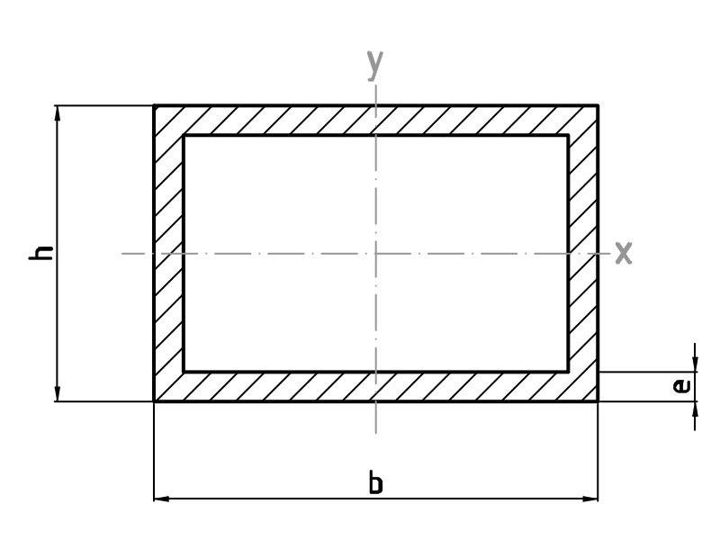 Aluminium Rectangle Hollow